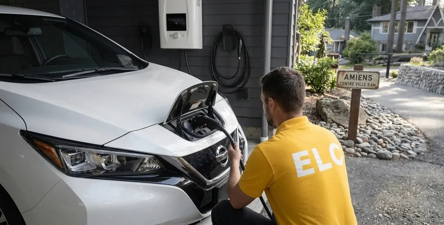 Borne de recharge IRVE à Levallois-Perret